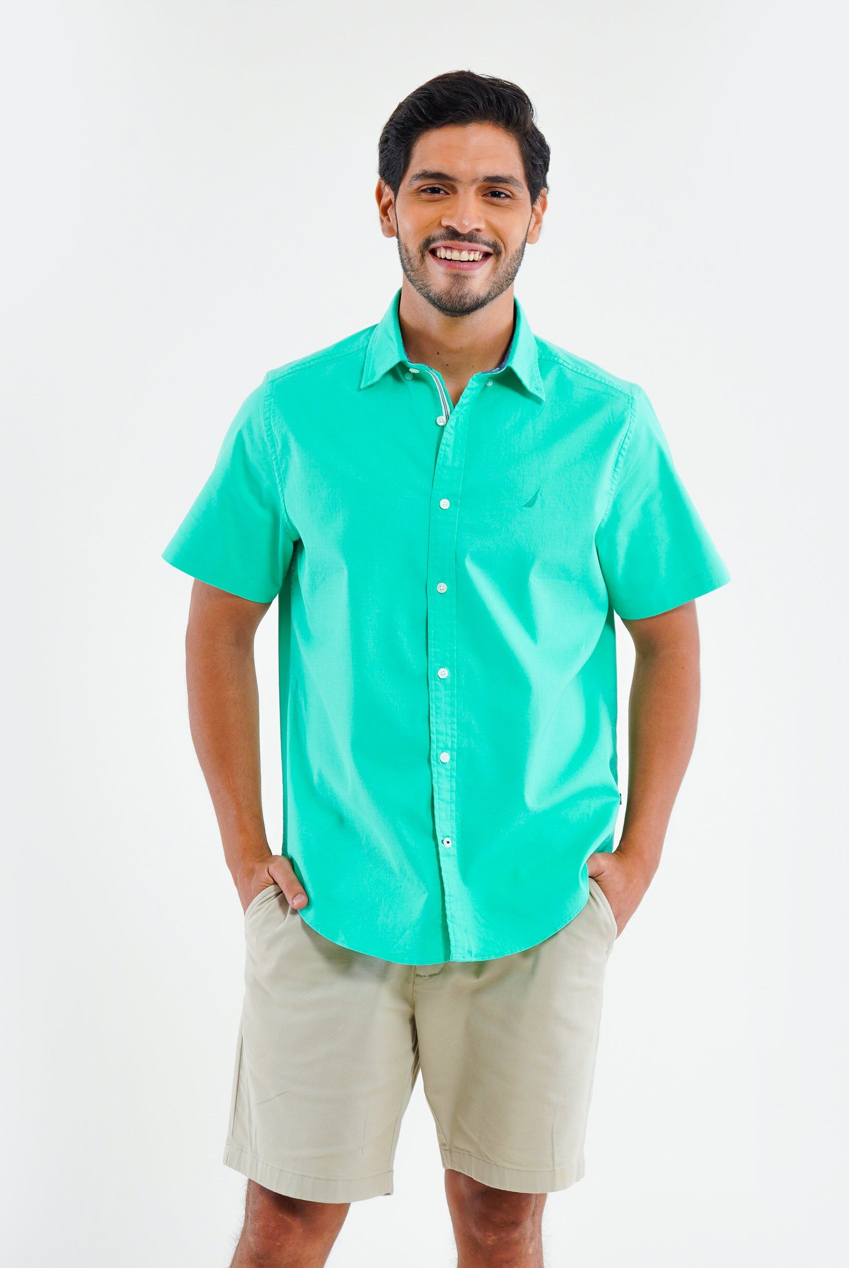 CAMISA MANGA CORTA DE HOMBRE 01100W0TBXL XL / NEGRO