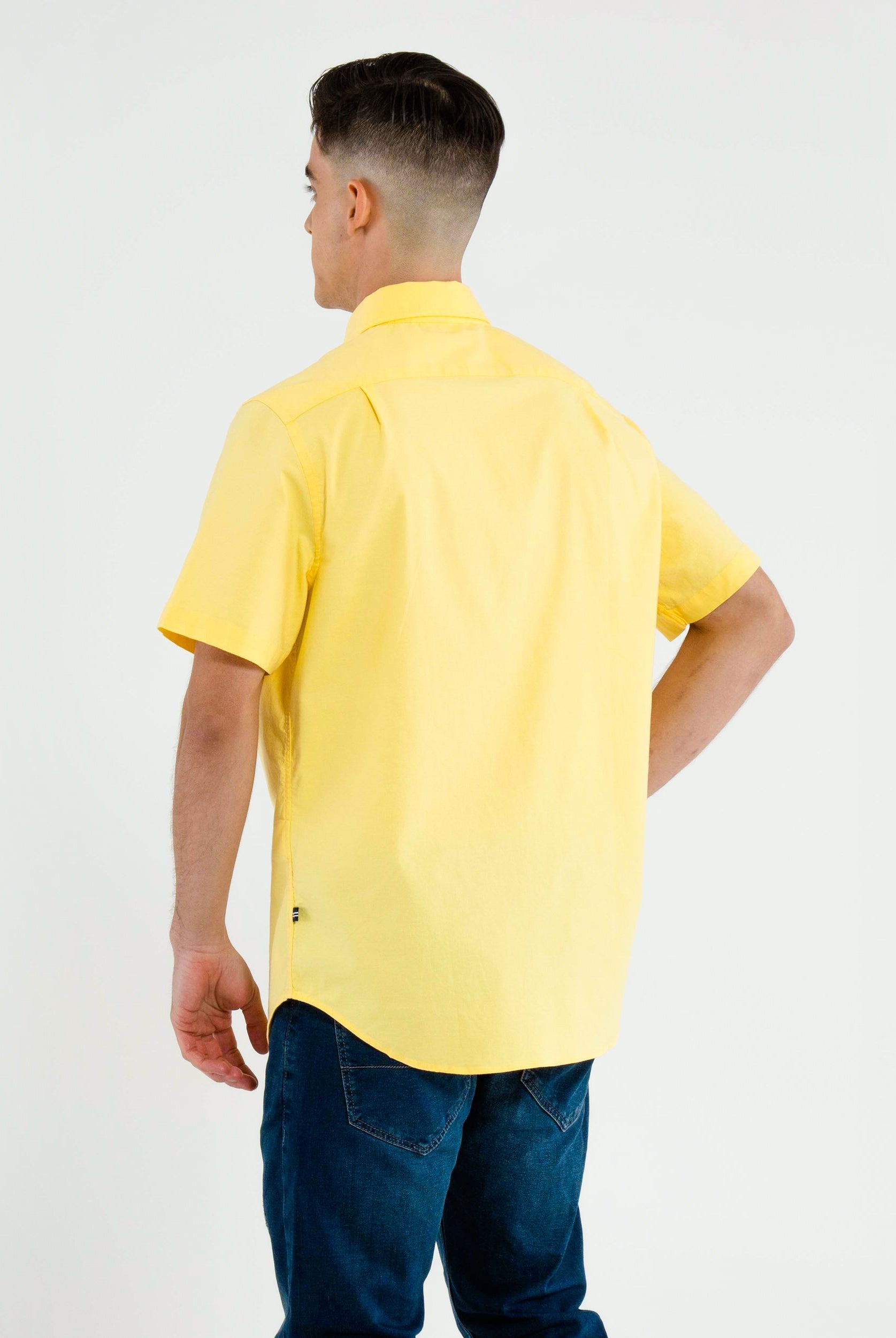 CAMISA MANGA CORTA DE HOMBRE 01100W7SNSML S / AMARILLO