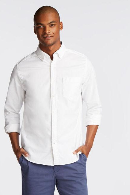 CAMISA MANGA LARGA DE HOMBRE 01101W1BWSML S / BLANCO