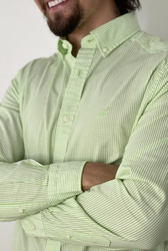 CAMISA MANGA LARGA DE HOMBRE 01990W3MSSML S / VERDE