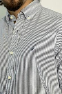CAMISA MANGA LARGA DE HOMBRE 01990W41CSML S / AZUL