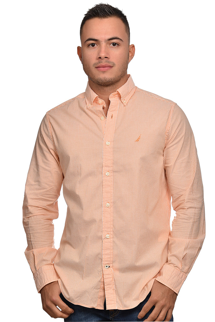 CAMISA MANGA LARGA DE HOMBRE 01990W8EASML S / NARANJA