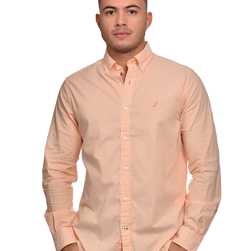 CAMISA MANGA LARGA DE HOMBRE 01990W8EASML S / NARANJA
