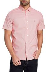 CAMISA MANGA CORTA DE HOMBRE W011426NRM M / ROJO