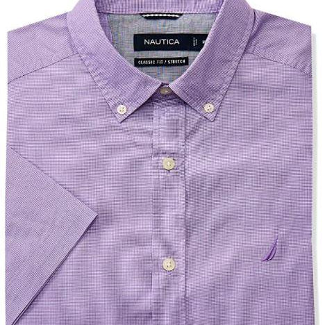 CAMISA MANGA CORTA DE HOMBRE W011425CVSML S / MORADO