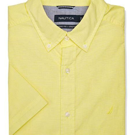 CAMISA MANGA CORTA DE HOMBRE W011427BZSML S / AMARILLO