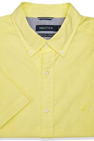 CAMISA MANGA CORTA DE HOMBRE W011427BZSML S / AMARILLO