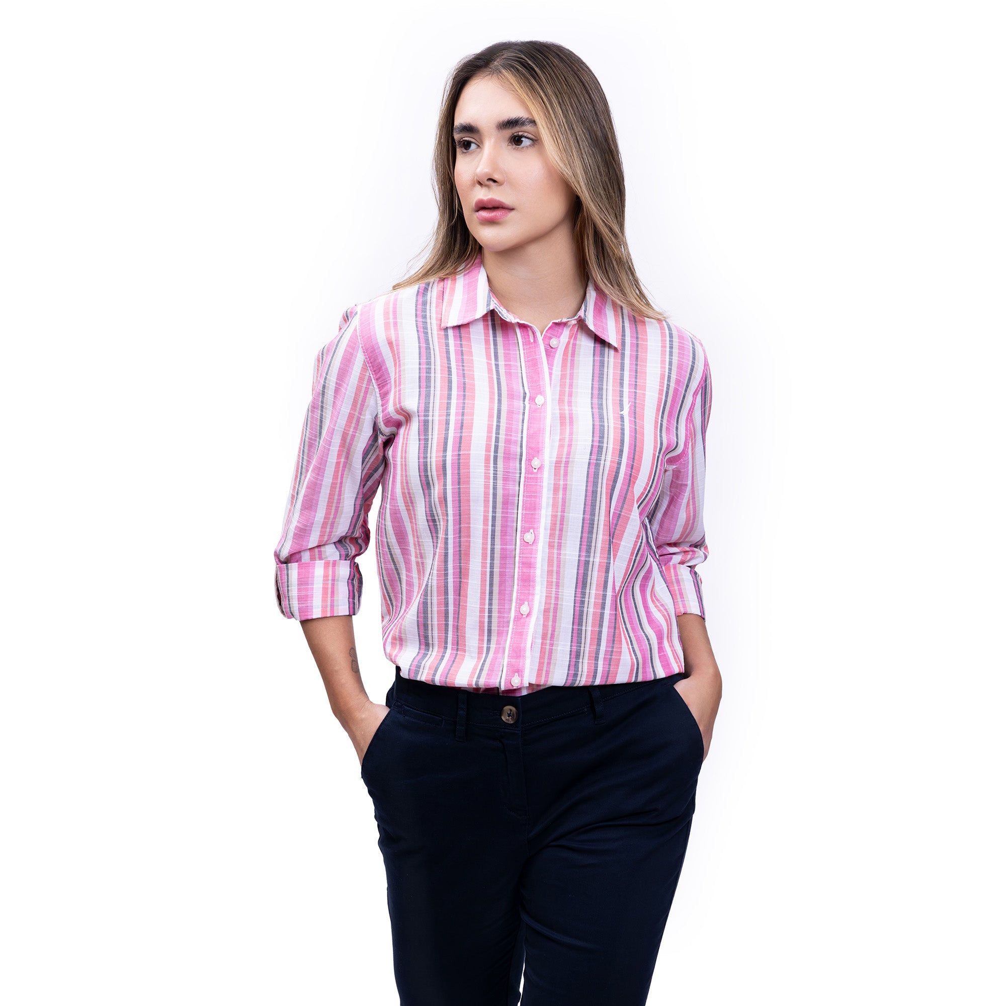 CAMISA M/L DE DAMA