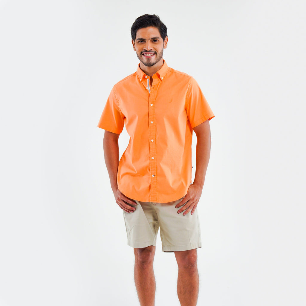 CAMISA MANGA CORTA DE HOMBRE 01100W8NCSML S / NARANJA