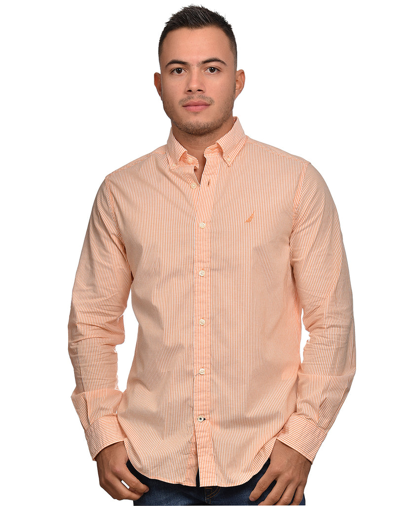 CAMISA MANGA LARGA DE HOMBRE 01990W8EASML S / NARANJA