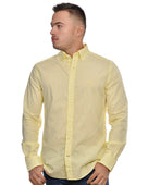 CAMISA MANGA LARGA DE HOMBRE 01990W7BZSML S / AMARILLO
