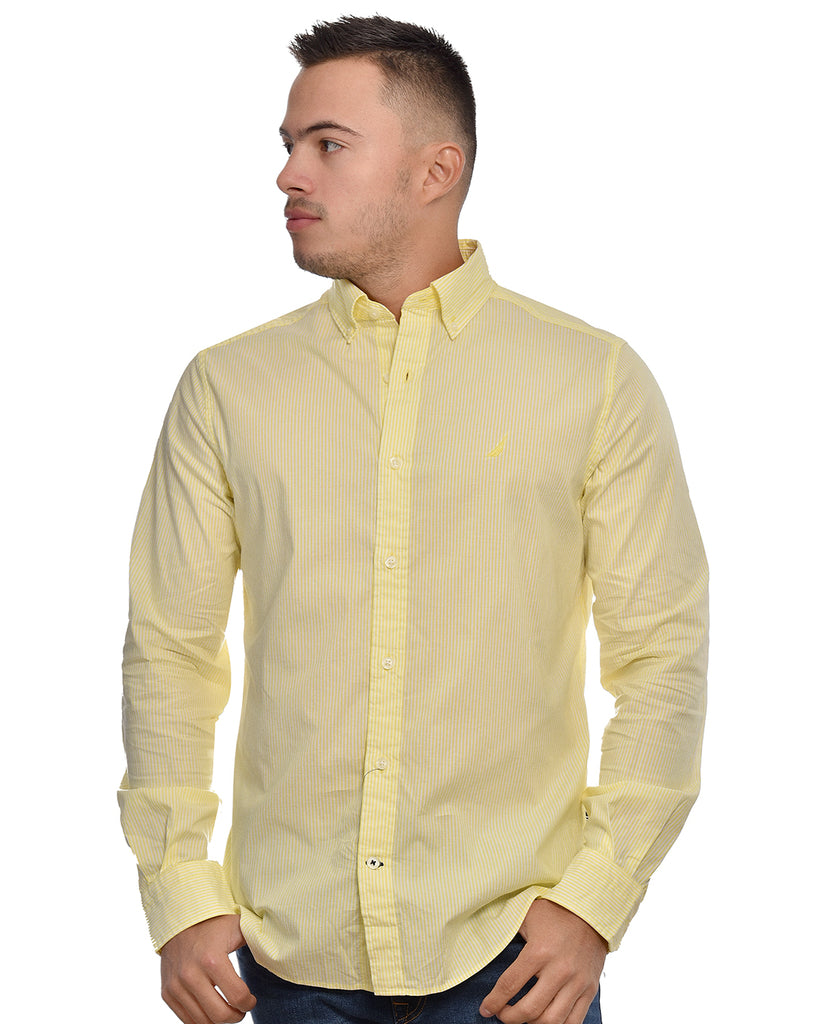 CAMISA MANGA LARGA DE HOMBRE 01990W7BZSML S / AMARILLO