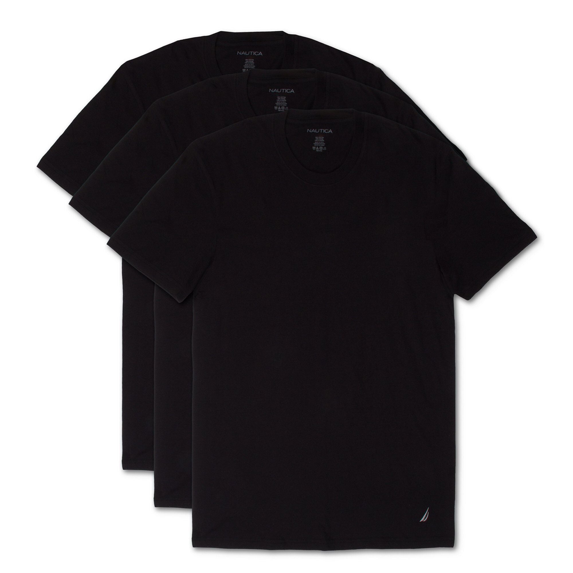 3PK CAMISETA INTERIOR CUELLO REDONDO 39I603050300101SML S / NEGRO