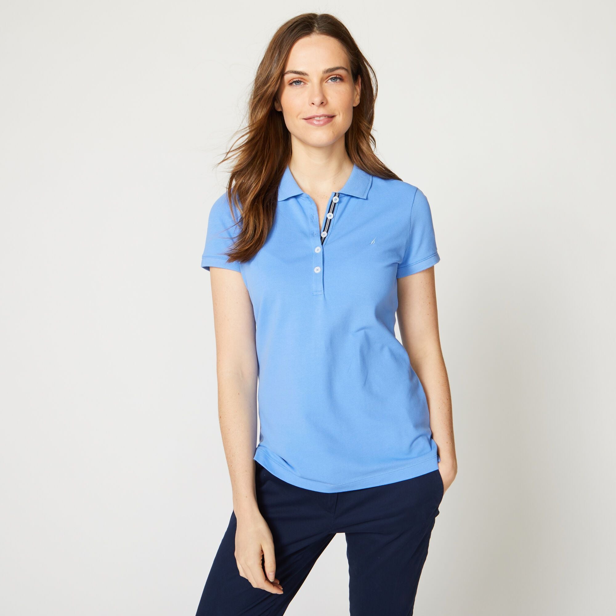 POLO DE DAMA 93K0004UMSML S / CELESTE